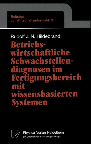 Rudolf J.N. Hildebrand - Betriebswirtschaftliche Schwachstellendiagnosen im Fertigungsbereich mit wissensbasierten Systemen, Häftad