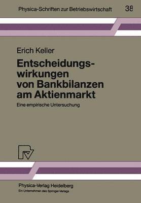 bokomslag Entscheidungswirkungen von Bankbilanzen am Aktienmarkt