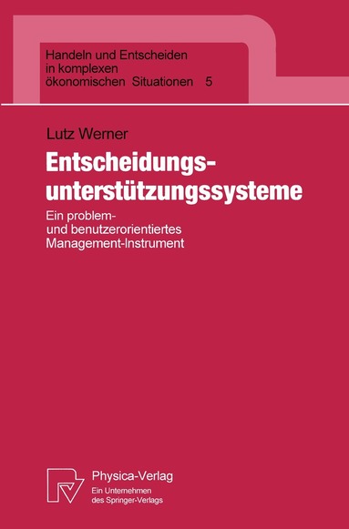 Lutz Werner - Entscheidungsunterstützungssysteme, Häftad