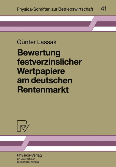 bokomslag Bewertung festverzinslicher Wertpapiere am deutschen Rentenmarkt