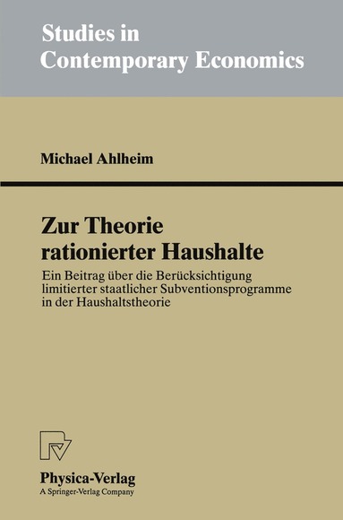 bokomslag Zur Theorie rationierter Haushalte