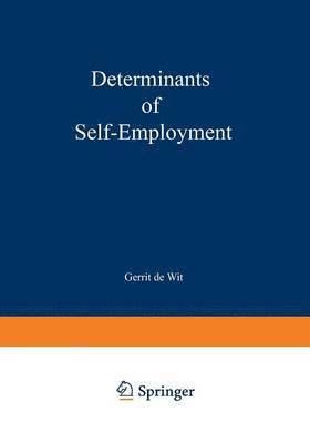 bokomslag Determinants of Self-employment