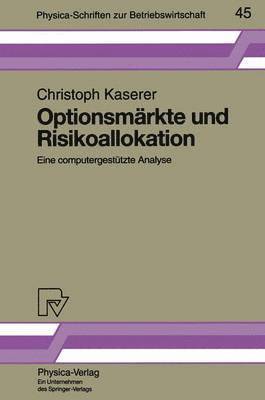 bokomslag Optionsmrkte und Risikoallokation
