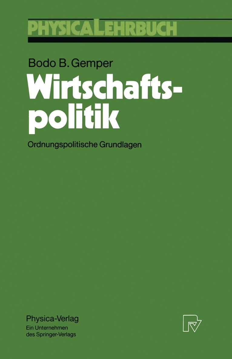 Wirtschaftspolitik 1