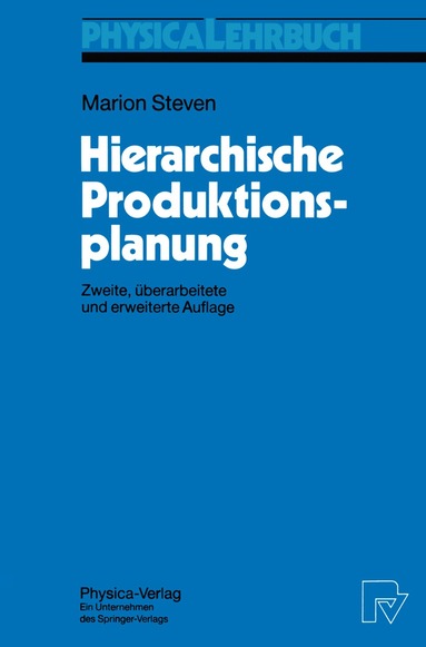 Marion Steven - Hierarchische Produktionsplanung, Häftad