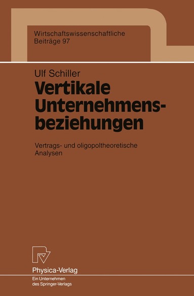 bokomslag Vertikale Unternehmensbeziehungen