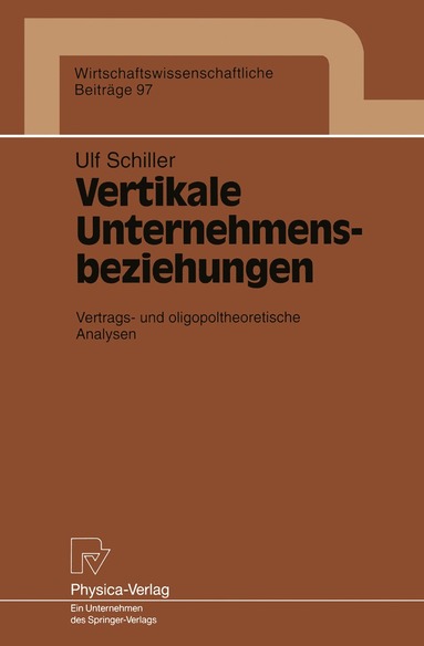 bokomslag Vertikale Unternehmensbeziehungen