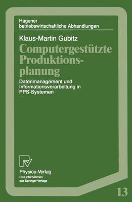 Computergesttzte Produktionsplanung 1