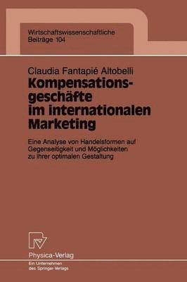 bokomslag Kompensationsgeschfte im internationalen Marketing