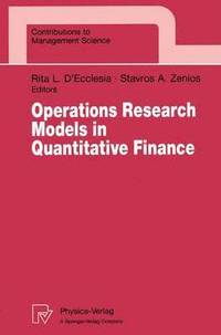 bokomslag Operations Research Models in Quantitative Finance