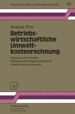 bokomslag Betriebswirtschaftliche Umweltkostenrechnung