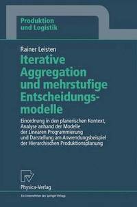 bokomslag Iterative Aggregation und mehrstufige Entscheidungsmodelle