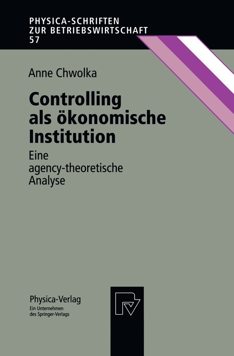 Controlling als konomische Institution 1