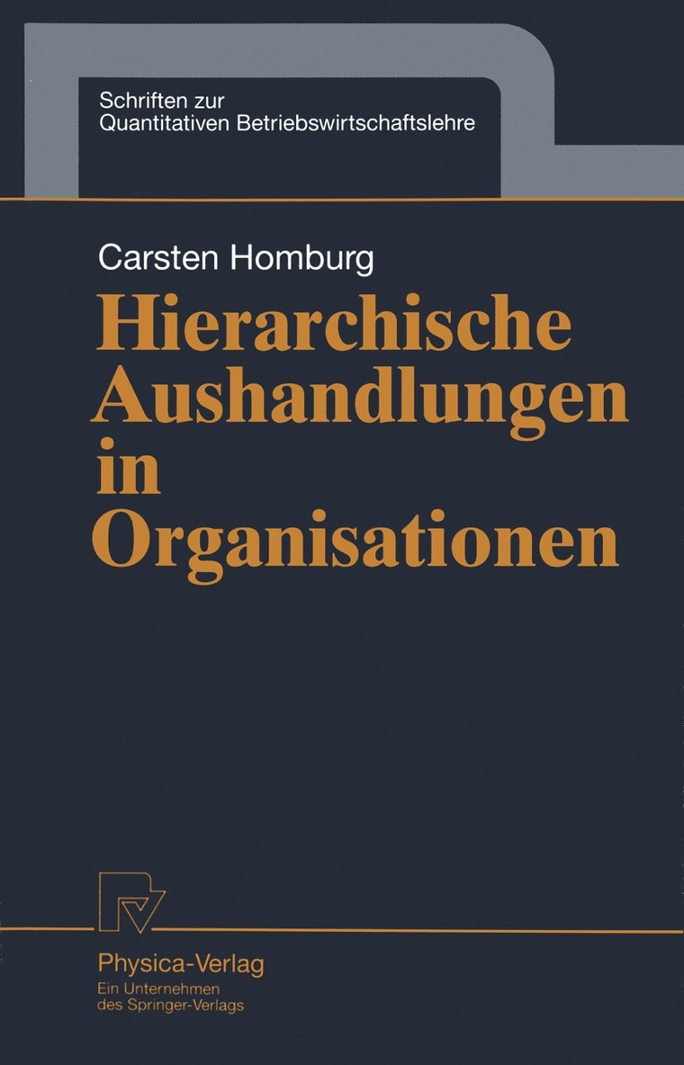 Hierarchische Aushandlungen in Organisationen 1