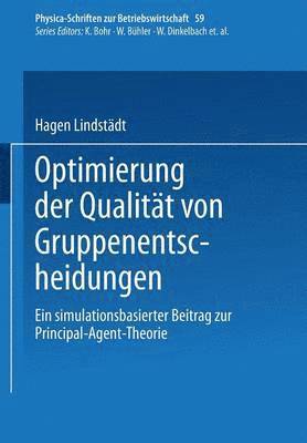 Hagen Lindstädt - Optimierung der Qualität von Gruppenentscheidungen, Häftad