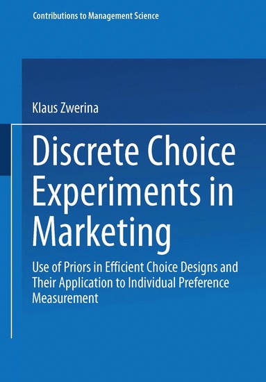 bokomslag Discrete Choice Experiments in Marketing