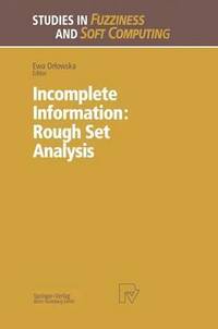 bokomslag Incomplete Information: Rough Set Analysis