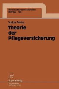 bokomslag Theorie der Pflegeversicherung