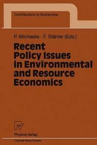 bokomslag Recent Policy Issues in Environmental and Resource Economics