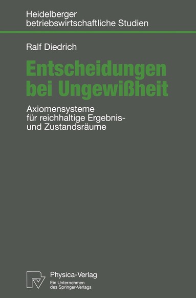 bokomslag Entscheidungen bei Ungewiheit