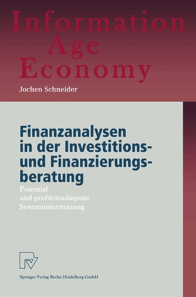 Jochen Schneider - Finanzanalysen in der Investitions- und Finanzierungsberatung, Häftad