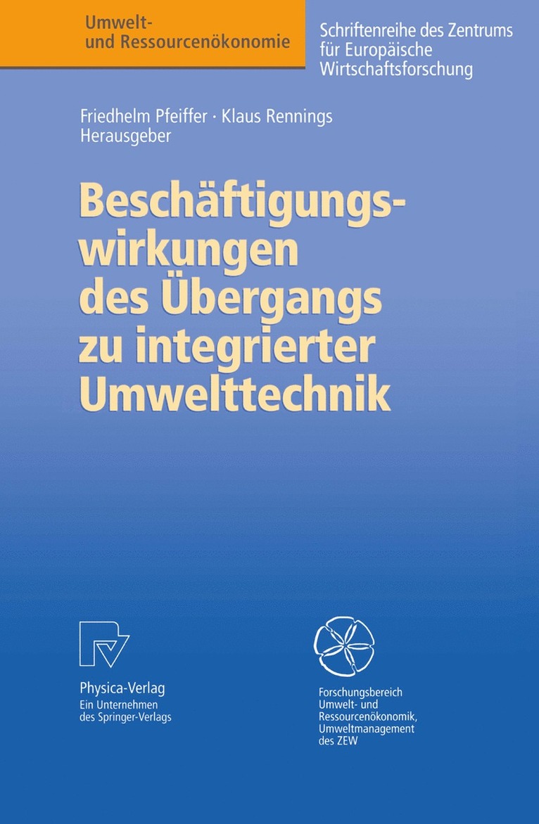 Beschftigungswirkungen des bergangs zu integrierter Umwelttechnik 1