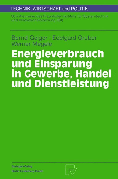 Bernd Geiger, Edelgard Gruber, Werner Megele - Energieverbrauch und Einsparung in Gewerbe, Handel und Dienstleistung, Häftad