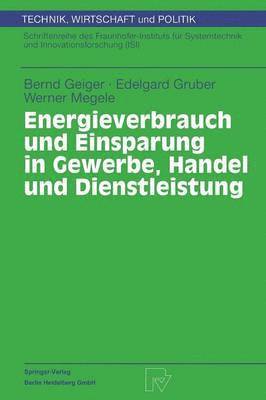 Bernd Geiger, Edelgard Gruber, Werner Megele - Energieverbrauch und Einsparung in Gewerbe, Handel und Dienstleistung, Häftad