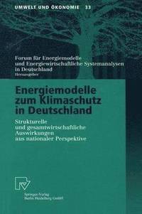 bokomslag Energiemodelle zum Klimaschutz in Deutschland