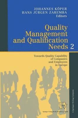 bokomslag Quality Management and Qualification Needs 2