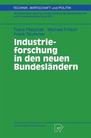 Franz Pleschak, Michael Fritsch, Frank Stummer - Industrieforschung in den neuen Bundesländern, Häftad