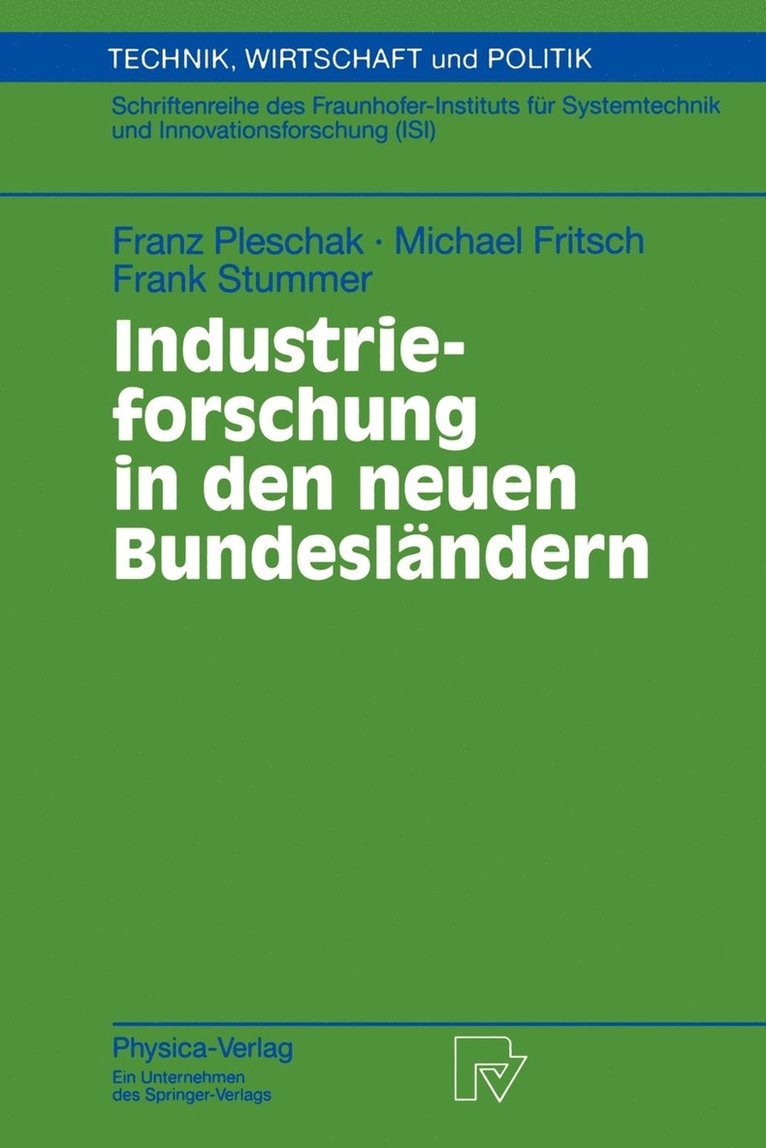 Industrieforschung in den neuen Bundeslndern 1