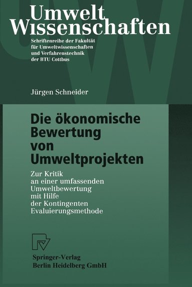 bokomslag Die konomische Bewertung von Umweltprojekten