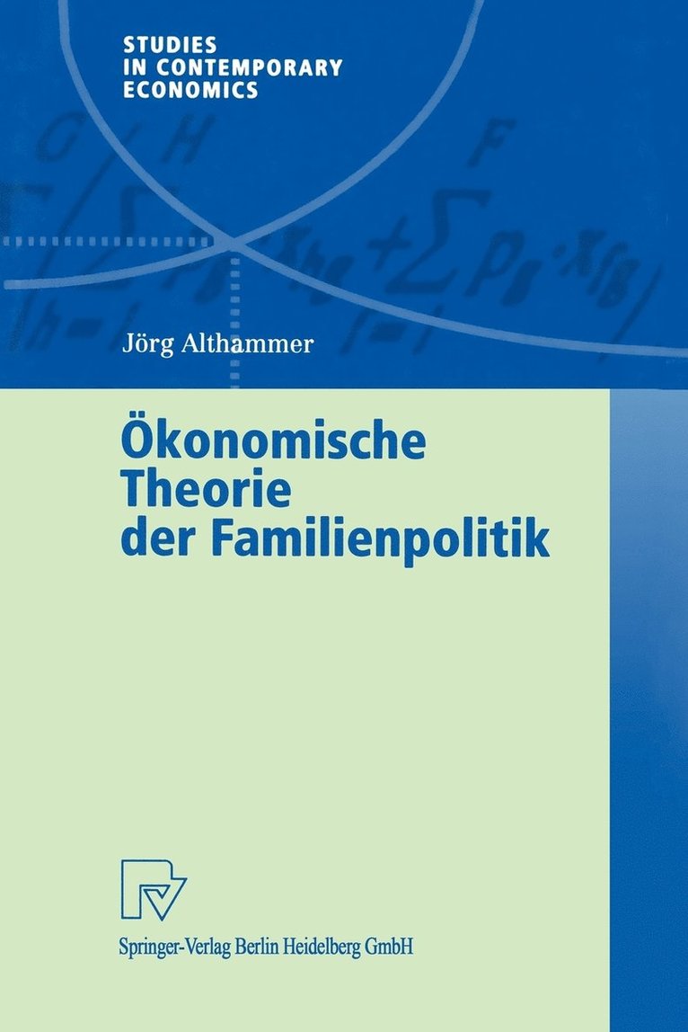 konomische Theorie der Familienpolitik 1