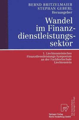 bokomslag Wandel im Finanzdienstleistungssektor