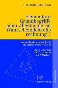 bokomslag Elementare Grundbegriffe einer allgemeineren Wahrscheinlichkeitsrechnung I