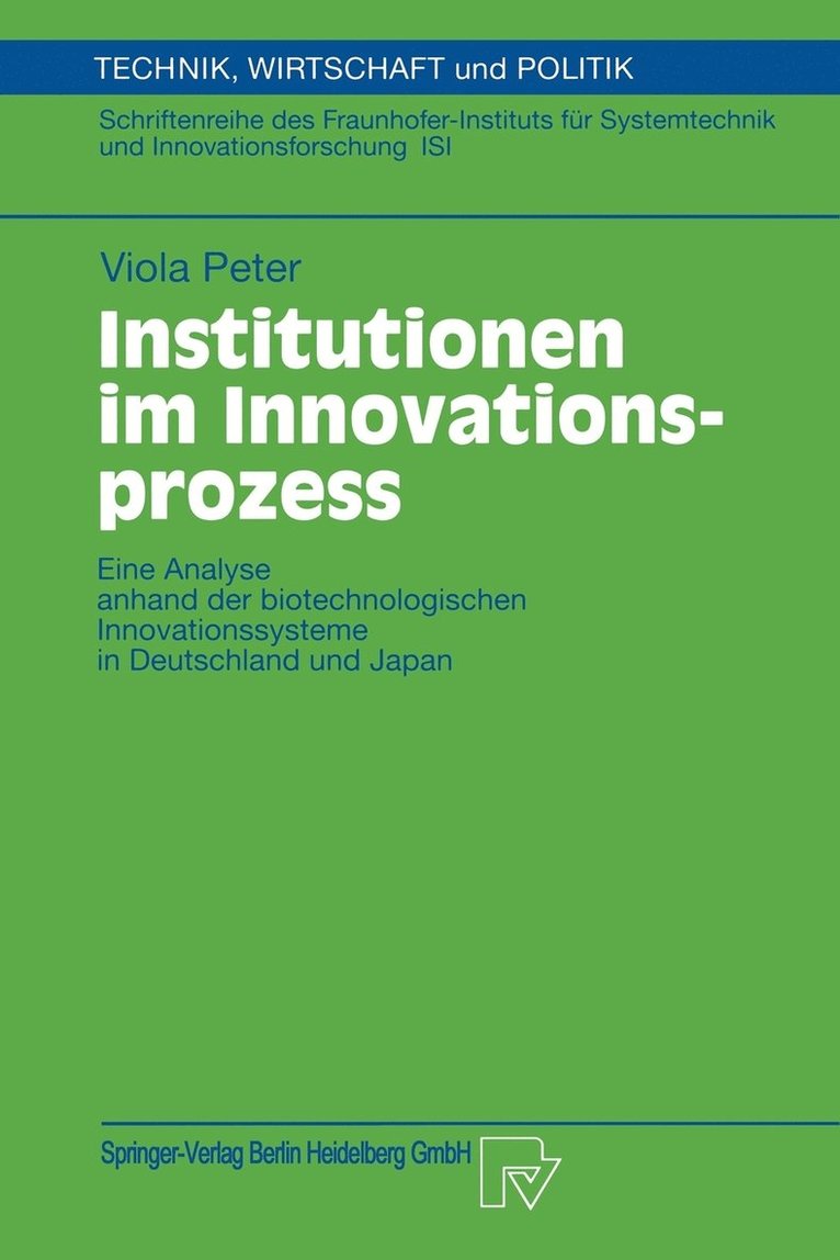 Institutionen im Innovationsprozess 1
