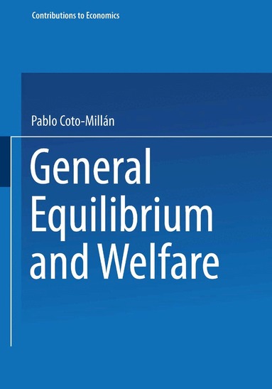 Pablo Coto-Millán - General Equilibrium and Welfare, Häftad