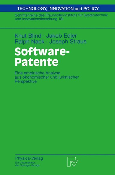 Knut Blind, Jakob Edler, Ralph Nack, Joseph Straus - Software-Patente, Häftad