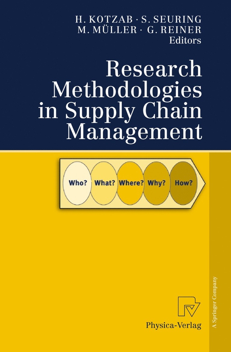 Herbert Kotzab, Stefan Seuring, Martin Müller, Gerald Reiner - Research Methodologies in Supply Chain Management, Häftad