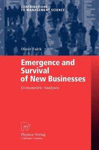 bokomslag Emergence and Survival of New Businesses