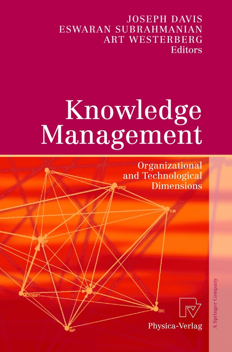 Joseph Davis, Eswaran Subrahmanian, Art Westerberg - Knowledge Management, Häftad
