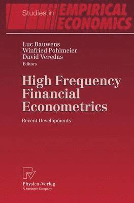 High Frequency Financial Econometrics 1