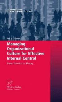 bokomslag Managing Organizational Culture for Effective Internal Control