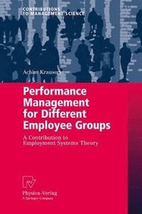 bokomslag Performance Management for Different Employee Groups