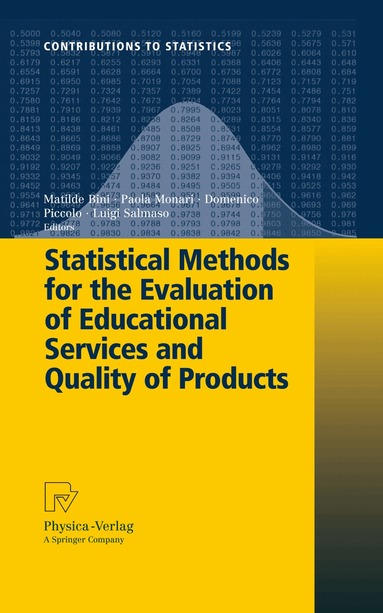 Paola Monari, Matilde Bini, Domenico Piccolo, Luigi Salmaso - Statistical Methods for the Evaluation of Educational Services and Quality of Products, Häftad
