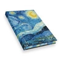 bokomslag Notizbuch Echtleinen Van Gogh Die Sternennacht