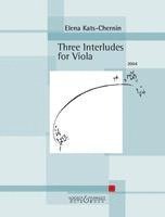 bokomslag Three Interludes for Viola.