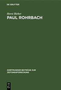 bokomslag Paul Rohrbach