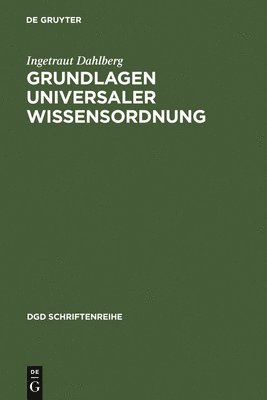 Grundlagen universaler Wissensordnung 1